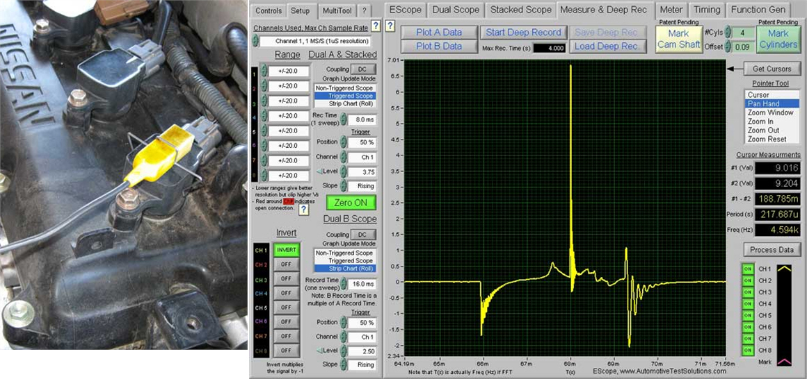 Automotive Test Solutions eCop Coil On Plug Ignition Pickup Probe for Lab Scopes eBay