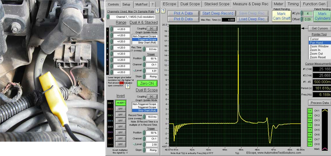 Automotive Test Solutions Ecop Coil on Plug Ignition Pickup Probe for 